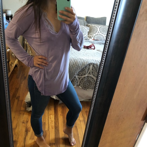 Lavender long sleeve shirt - Picture 4 of 5